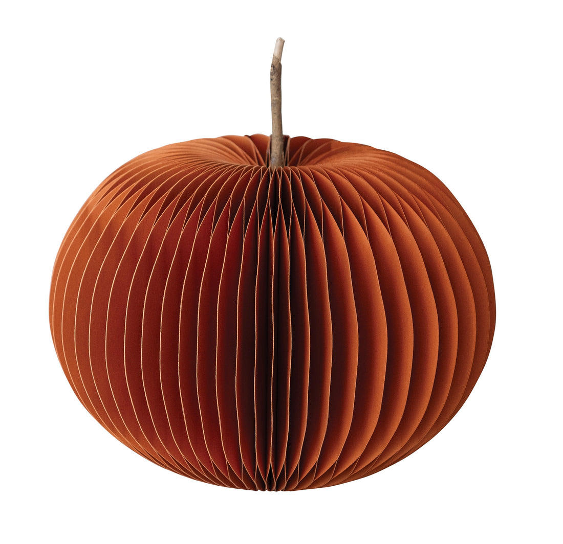 Honeycomb Paper Folding Pumpkin