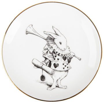 Alice in Wonderland White Rabbit - Biscuit Plate