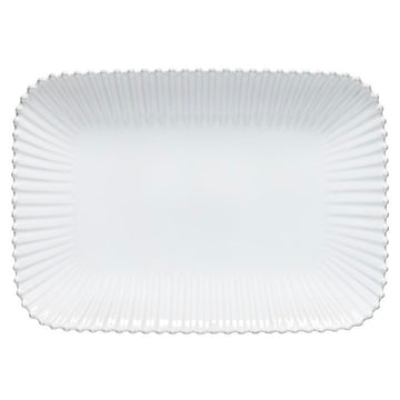 White Pearl Rectangular Platter - large