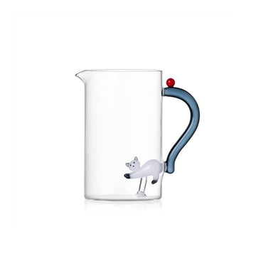 White Cat with Smoke Tail + Berry Pitcher - by Ichendorf Milano