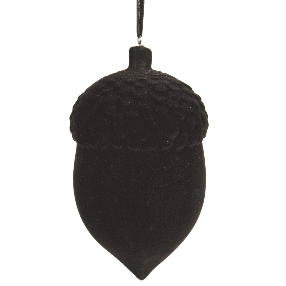 Black Felt Acorn Ornament - 2 Sizes