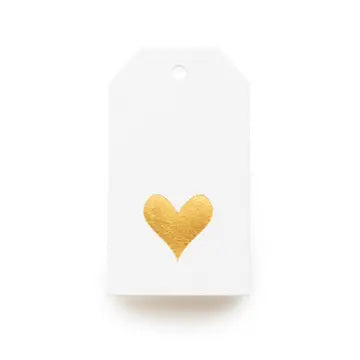 Gold Heart Gift Tag - box of 10