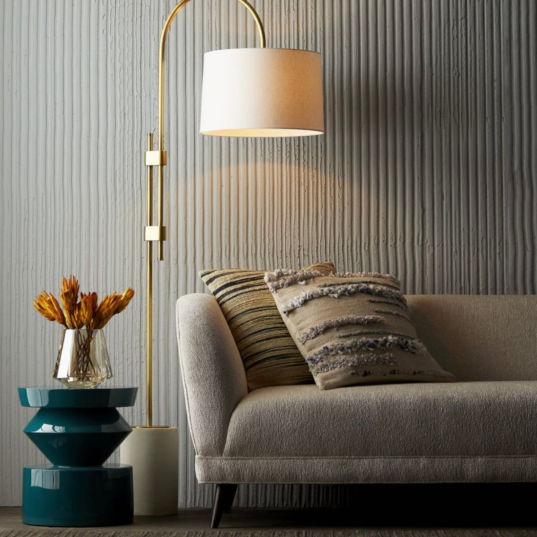 Uma Accent Table - Peacock