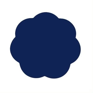 Navy Scallop Charger/Placemat by Addison Ross