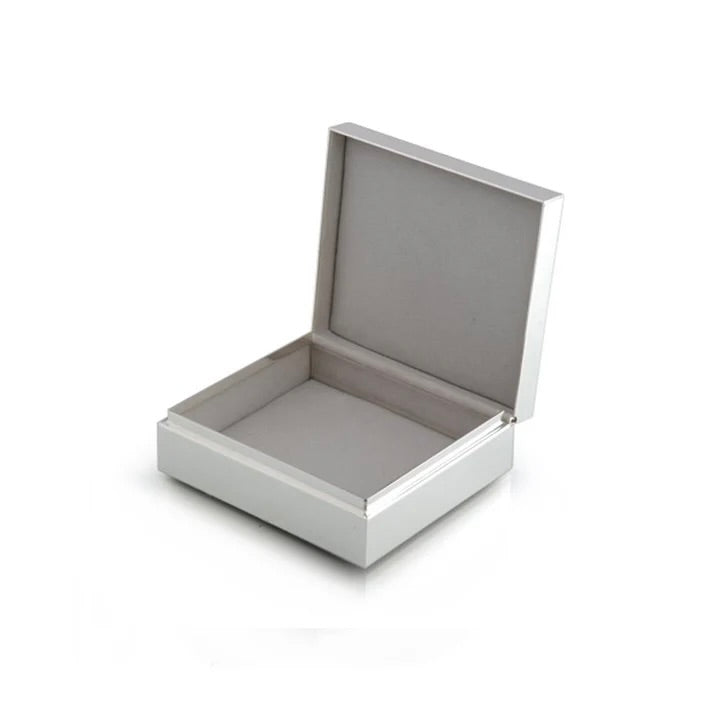 White Enamel + Silver Box by Addison Ross