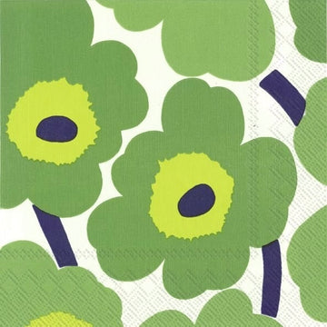 Green Marimekko Unikko Napkin - 2 sizes