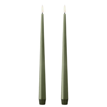 Moss LED Taper Candle by Ester + Erik