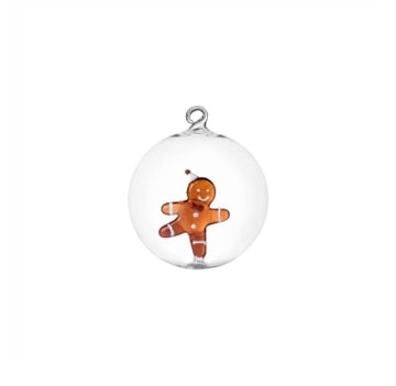 Gingerbread with Christmas Hat  Ornament by Ichendorf Milano