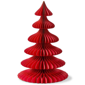 Red Glimmer Paper Tree - large