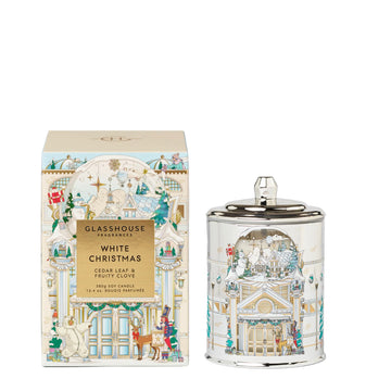 White Christmas Scented Candle by Glasshouse - 2 sizes