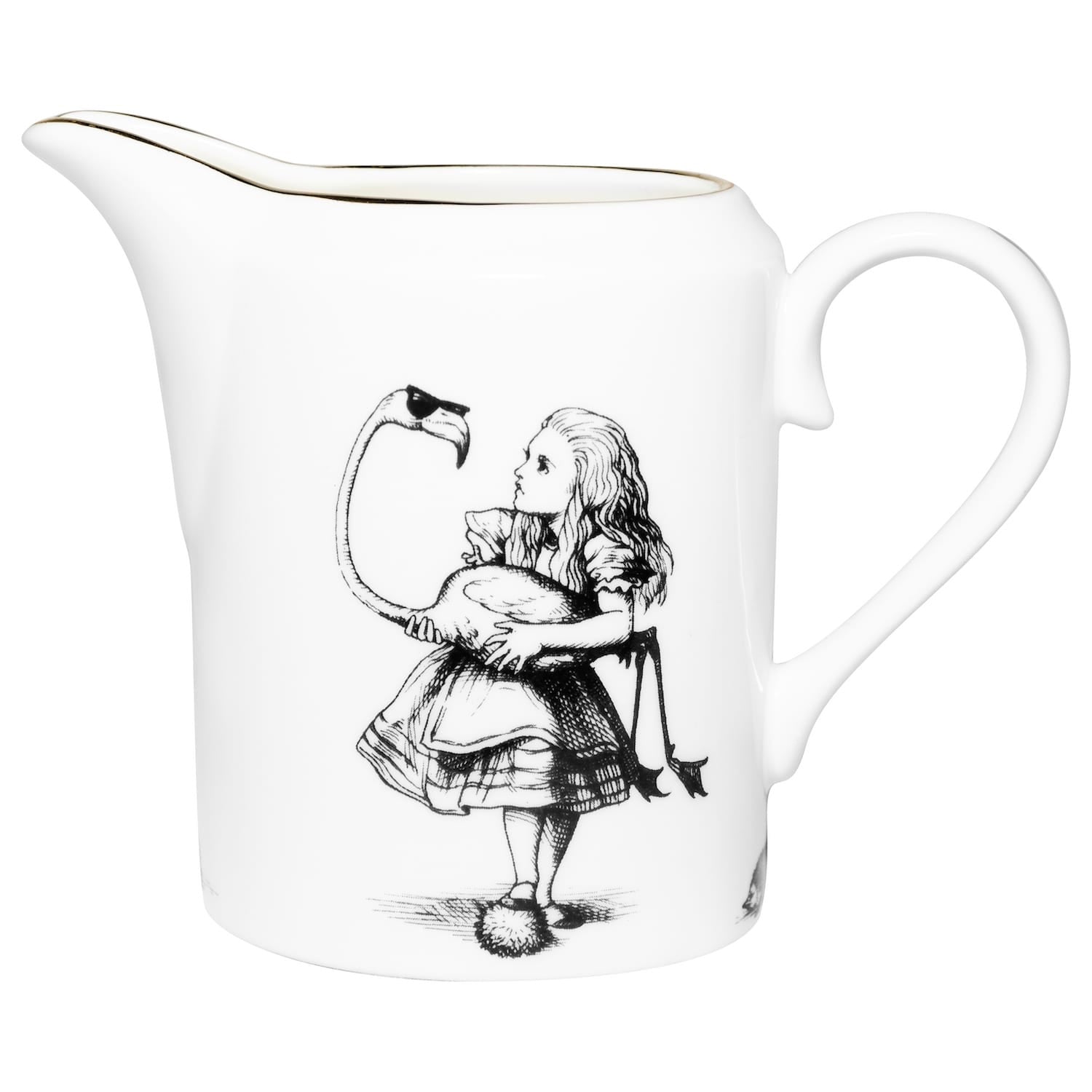 Alice in Wonderland Flamingo Milk jug