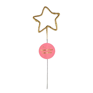 Wondercandle Star Sparkle Candle by Meri Meri