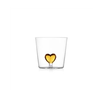 Cuore Yellow Heart Tumbler - by Ichendorf Milano