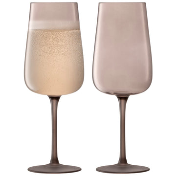 Earth Arc Contrast Champagne Flute Tumbler - set of 2