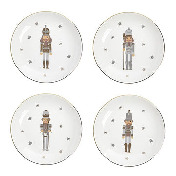 Nutcracker Dessert Plate - set of 4