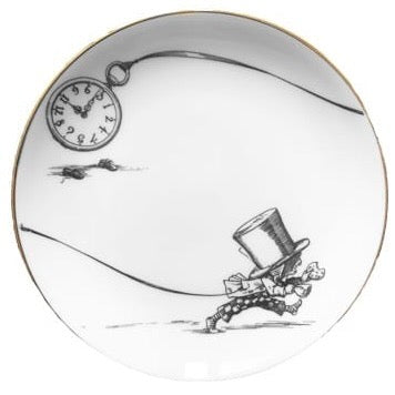 Alice in Wonderland Mad Hatter Clock Biscuit Plate