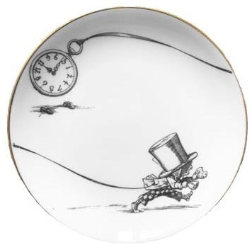 Alice in Wonderland Mad Hatter Clock- Biscuit Plate