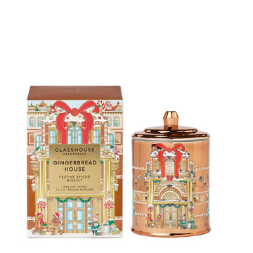Gingerbread House Scented Candle by Glasshouse