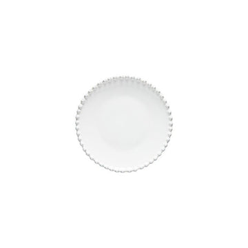 White Pearl Bread Plate - set of 6