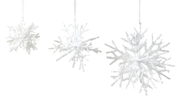 Metal Snowflake Ornament - 3 sizes