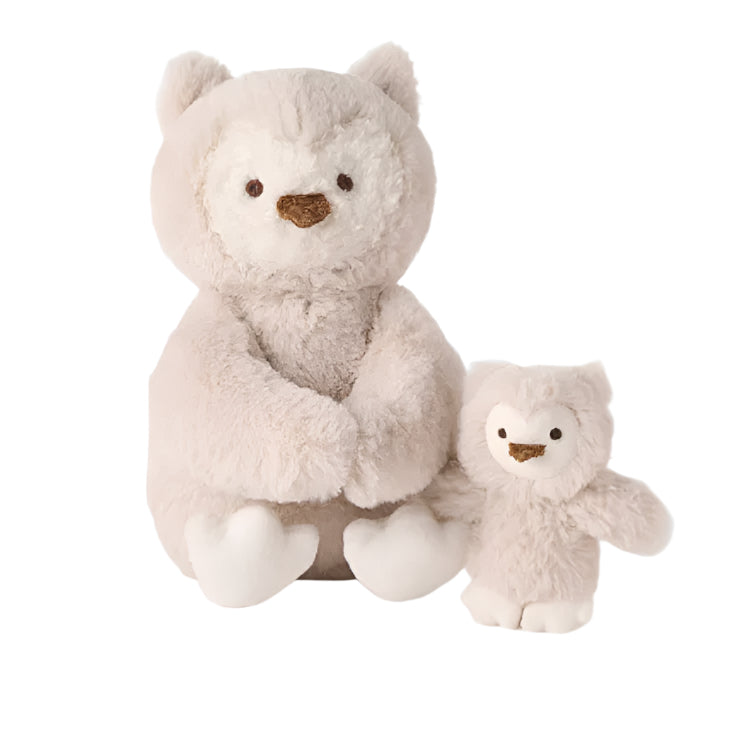 Mama + Baby Owl Plush Toy Set