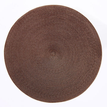 Mocha Round Placemat by Deborah Rhodes