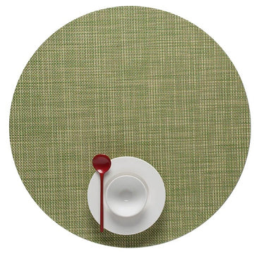 Dill Mini Basketweave Round Placemat by Chilewich
