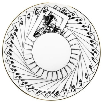 Alice in Wonderland Cards Plate - Large