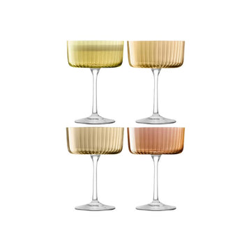Gems Coupe/Cocktail Glass Amber- set of 4