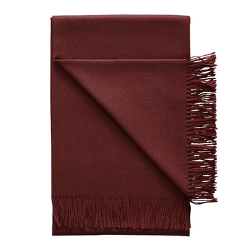 🇨🇦 Dark Cherry Baby Alpaca Throw