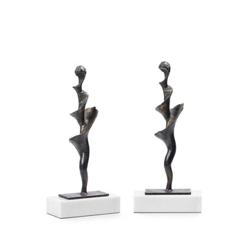 Small Bronze Spiral Statue