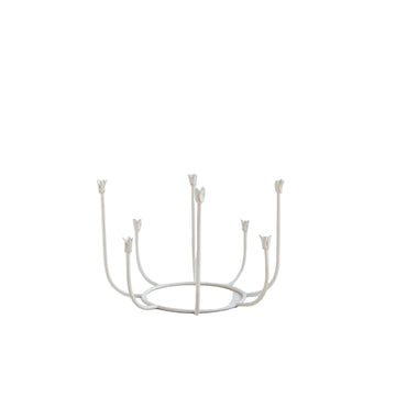 Parchment Beacon Long Stem Candelabra