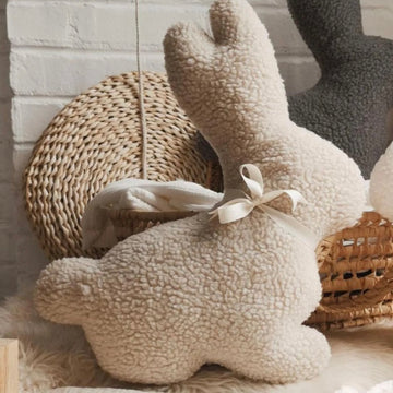 π¨π¦ Taupe Bunny Sherpa Cushion