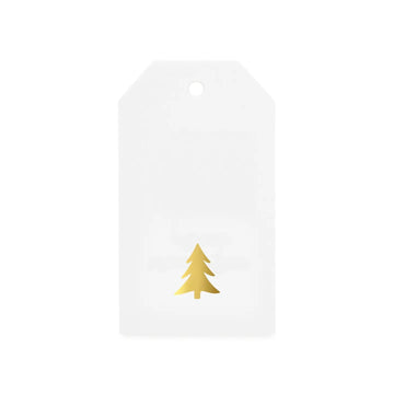 Gold Tree Gift Tag