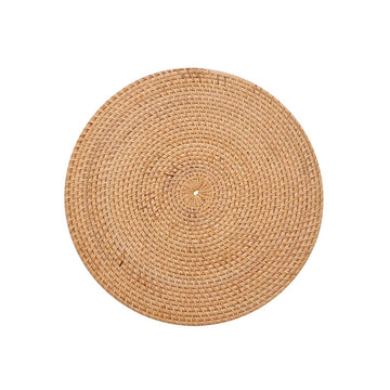 Natural Handwoven Rattan Round Placemat
