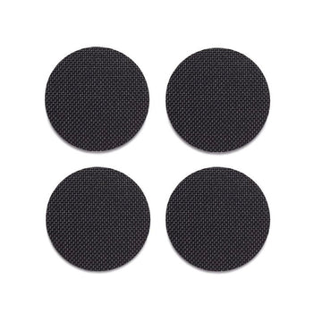 Black Mini Basketweave Coaster - set of 4