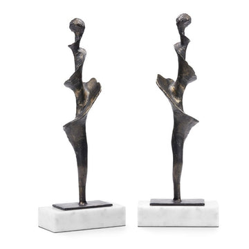 Large Bronze Spiral Statue