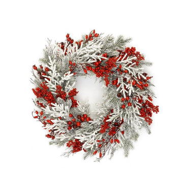 Berry + Cedar Wreath - large