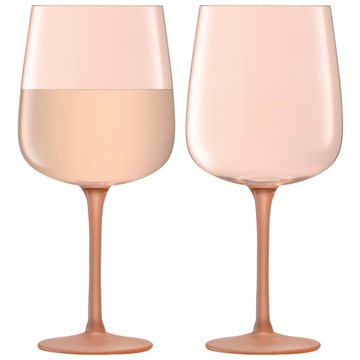 Coral Arc Contrast Wine Glass - set of 2