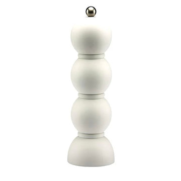 White Scandi Bobbin Salt + Pepper Mill by Addison Ross