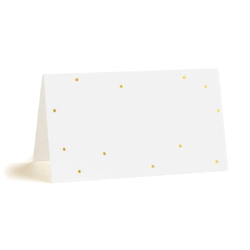 Gold Tiny Dot Place Card