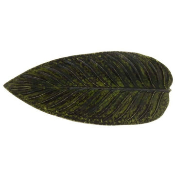 Green Riviera Forets Strelizia Leaf Plate