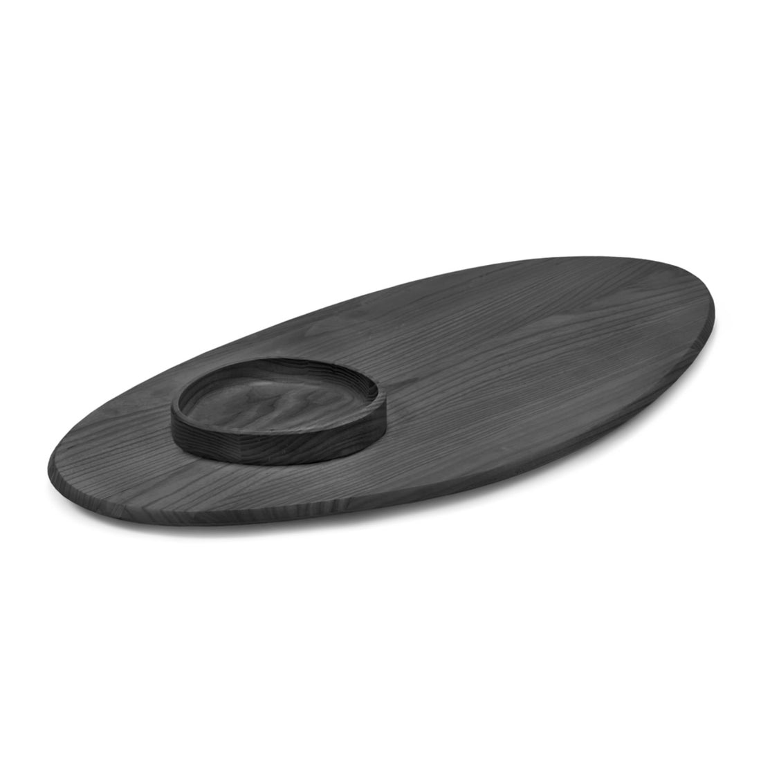 Black Large Ash Dune Platter + Bowl by Kelly Wearstler