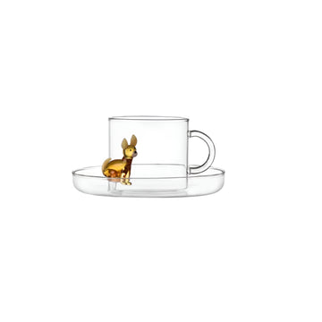 Chihuahua Tea Cup + Saucer by Ichendorf