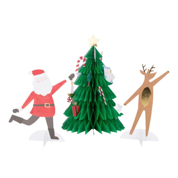 Festive Honeycomb Tree Christmas Card by Meri Meri