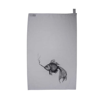 Smokey Fish Tea Towel