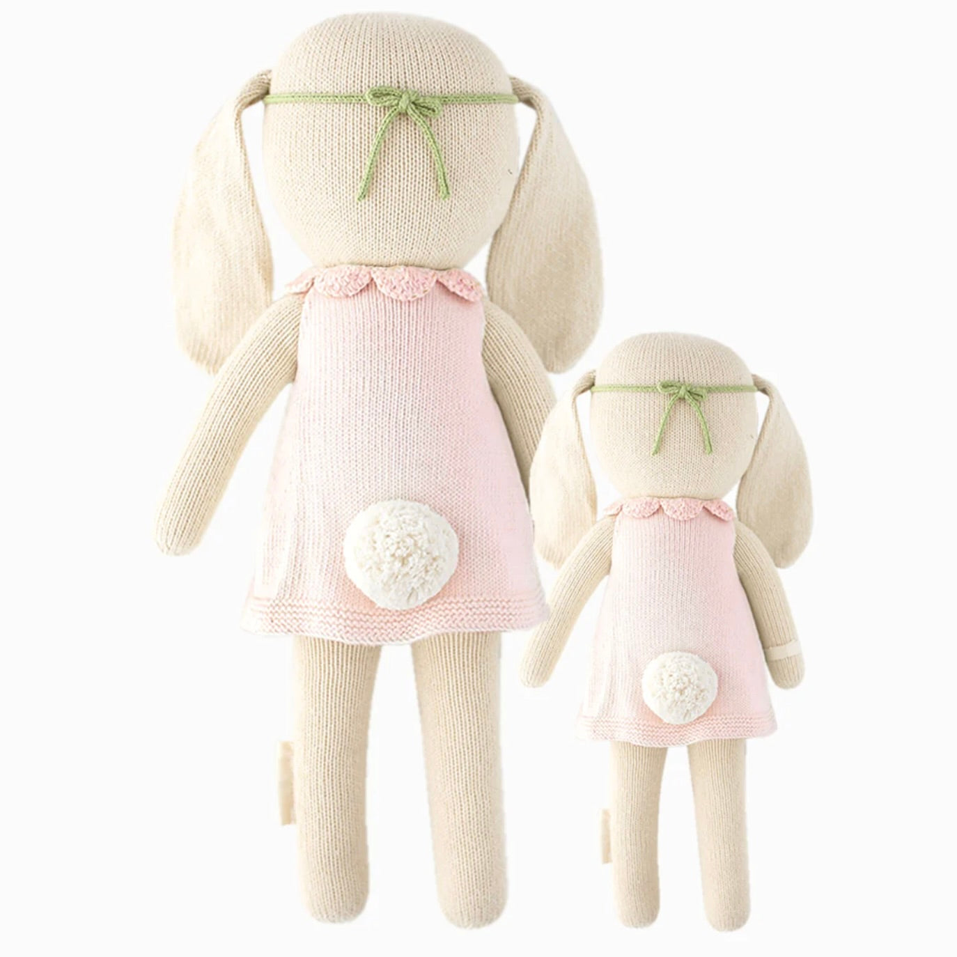 Pink Hannah the Bunny by Cuddle + Kind  - 2 sizes