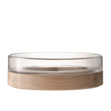 Lotta Glass Bowl with Ash Base