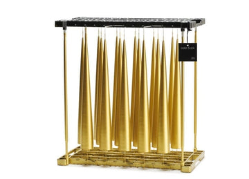 Gold Metallic Cone Candle by Ester + Erik