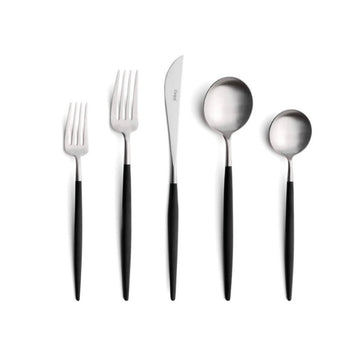 Goa Black/Stainless 5 piece set by Cutipol